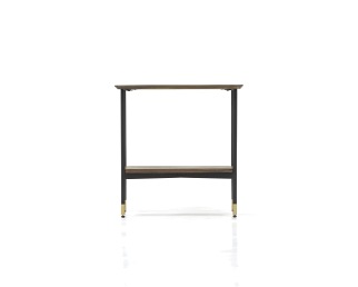 Stolik Maze L07-50 50x50x50 Czarny/Brązowy