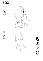 Krzesło FOX Velvet Czarny/Zielony Tap. 89