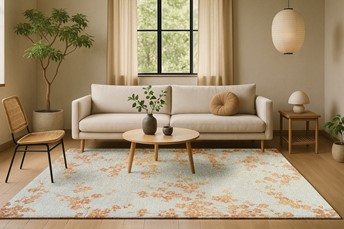 Dywan SAKURA PETAL DEW 9834 170x240 cm Beżowy/Pomarańczowy