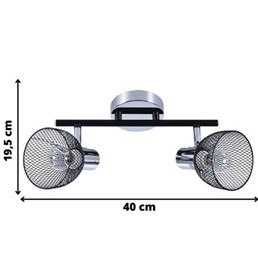 Listwa RONI 2 Czarny/Chrom