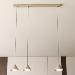 Lampa Wisząca ELIT 3 Beżowy