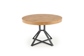 Stół Rozkładany Mercy 120x80 Czarmy/Złoty Dąb