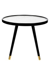 Stolik Padrino 59x59x50 Biały/Czarny