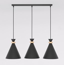 Lampa Wisząca ZERO 3 Czarny