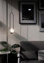 Lampa Wisząca PARVA K-5100 Czarny/Biały