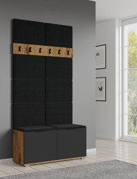 Panel Tapicerowany Ścienny CLIF 50x35cm Czarny