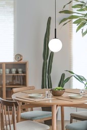 Lampa Wisząca FARO K-4885 Czarny/Biały Matowy