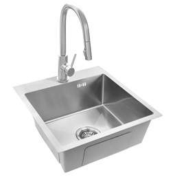 Zlewozmywak Stalowy LEO 40 Nikiel Szczotkowany