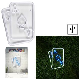 Lampa Karta Neon LED Biały
