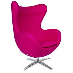Fotel EGG Szeroki Fuksja