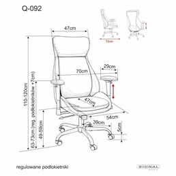 Fotel Obrotowy Q-092 Czarny