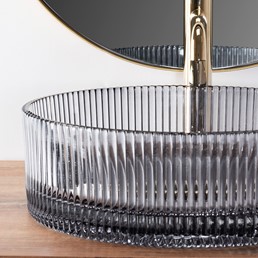 Umywalka Nablatowa INGRID Szary