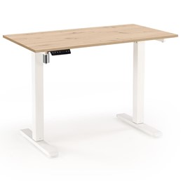 Biurko B53 Dąb Artisan/Biały