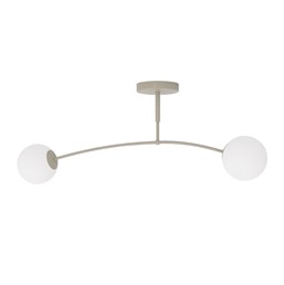 Lampa Sufitowa PREGOS 2 Beżowy/Biały