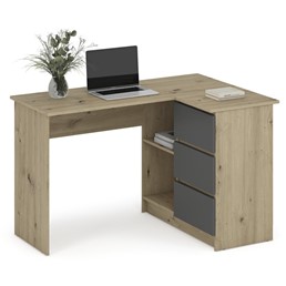 Biurko BEGA Dąb Artisan/Grafitowy