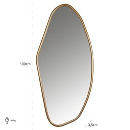 Lustro Ścienne ELDON Złoty