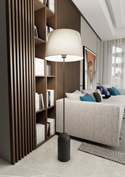 Lampa Podłogowa PEARL LP Beżowy