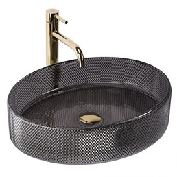 Umywalka Nablatowa MIRELLA Czarny