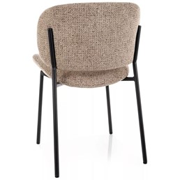 Krzesło KISO Noelle Ciemny Beż/Czarny Mat