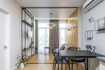 Lampa Wisząca LOGAN K-5368 Czarny/Bursztynowy