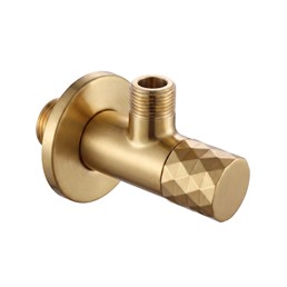 Zawór Kątowy DIAMOND 03 1/2" x 3/8" Złoty Szczotkowany