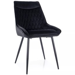 Krzesło AGAT Velvet Czarny Mat/Czarny Bluvel 19