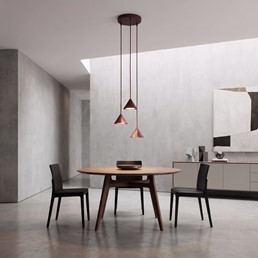 Lampa Wisząca ELIT 3 PREMIUM Burgundowy