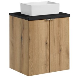 Zestaw Meblowy GAJA 50cm Dąb Coast Evoke/Czarny Mat