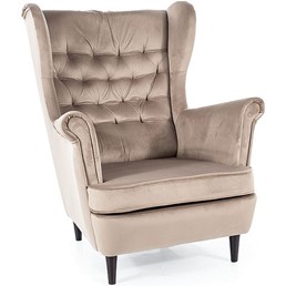 Fotel HARRY Velvet Ciemny Beż Bluvel 40