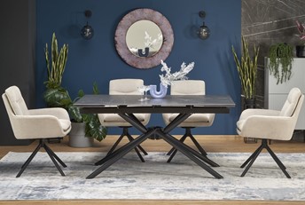 Stół Rozkładany VITORINO (160-220)x90 Czarny