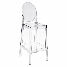 Stołek Barowy VIKI 75cm Transparentny