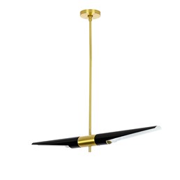 Lampa Wisząca Apollo 1 8x120x178 Czarny/Złoty
