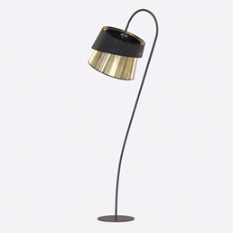 Lampa Podłogowa CANVA LP1 Czarny/Złoty