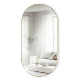 Lustro Ścienne HUBBA 36x18cm Mosiądz