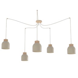 Lampa Wisząca KRU 5 Beżowy