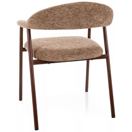 Krzesło LAGOS D Raven Latte/Orzech