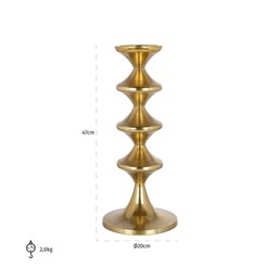 Świecznik AYDEN L Złoty