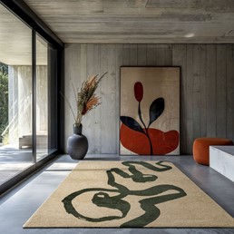 Dywan RIBBON GARDEN SPIRIT 9848 240x340 cm Beżowy/Zielony