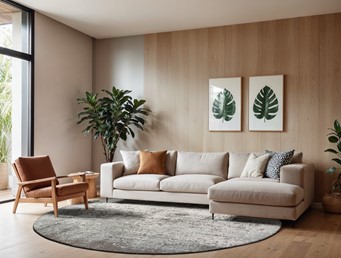 Dywan VIRGIN LAND Venus Round 9655 240x240 cm Szary