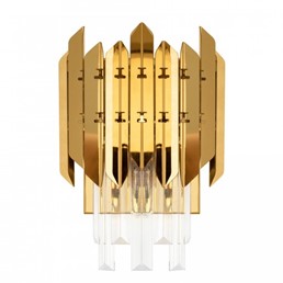 Lampa Ścienna MAJESTIC Złoty/Transparentny