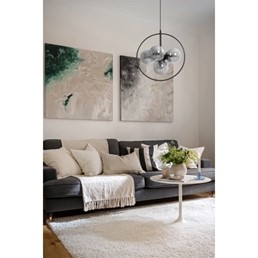 Lampa Wisząca DAVOS K-3836 Czarny/Grafitowy