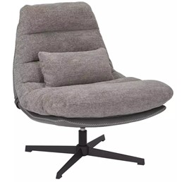 Fotel Obrotowy FELICIA Raven Szary/Czarny