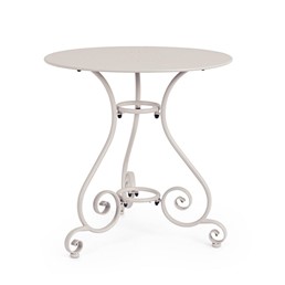 Stolik Ogrodowy ETIENNE Fi70cm Beżowy