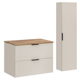 Zestaw Meblowy 80cm Kaszmirowy Mat/Dąb Wotan