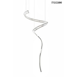 Lampa Wisząca WAVE CORDON 1A Srebrny/Transparentny