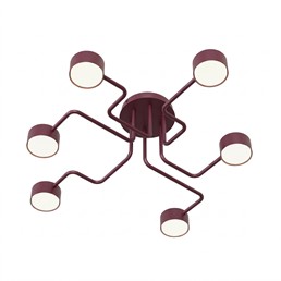 Lampa Sufitowa KURAGE 6 Burgundowy