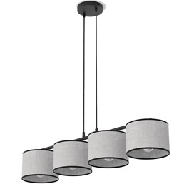 Lampa Wisząca ECO 4 Czarny/Szary