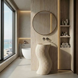 Umywalka Wolnostojąca MELODY Beżowy