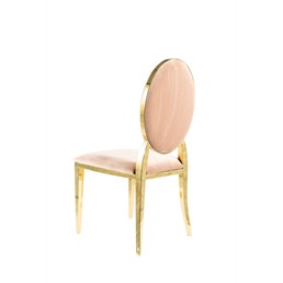Krzesło KING Velvet Złoty/Beżowy Bluvel 28