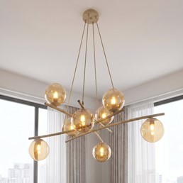Lampa Wisząca ESSA 8 Beżowy/Miodowy